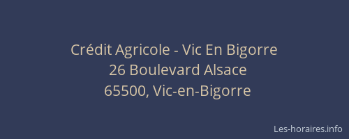 Crédit Agricole - Vic En Bigorre