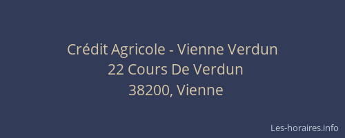 Cr&eacute;dit Agricole - Vienne Verdun