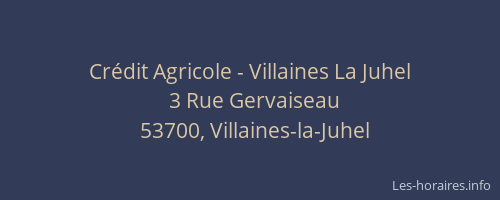 Crédit Agricole - Villaines La Juhel