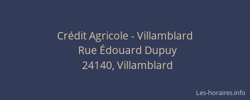 Crédit Agricole - Villamblard