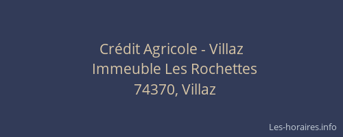 Cr&eacute;dit Agricole - Villaz