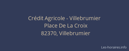 Cr&eacute;dit Agricole - Villebrumier