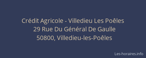 Cr&eacute;dit Agricole - Villedieu Les Po&ecirc;les