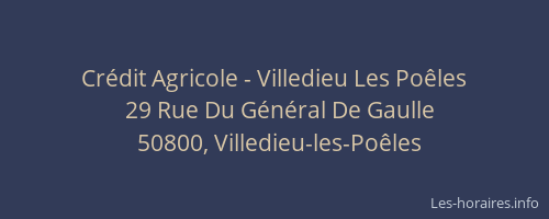 Crédit Agricole - Villedieu Les Poêles