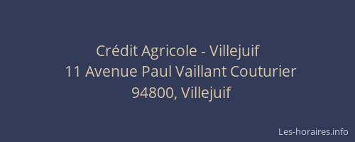 Cr&eacute;dit Agricole - Villejuif