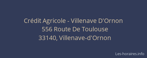Cr&eacute;dit Agricole - Villenave D'Ornon