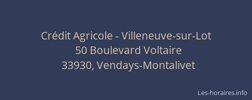 Crédit Agricole - Villeneuve-sur-Lot