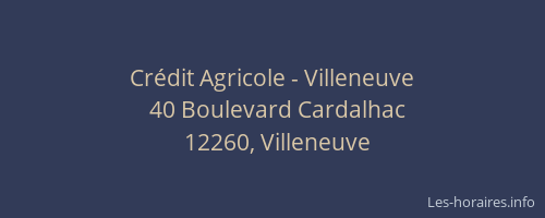 Crédit Agricole - Villeneuve