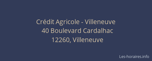 Cr&eacute;dit Agricole - Villeneuve