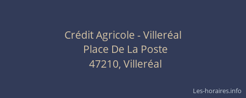 Crédit Agricole - Villeréal