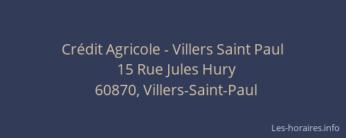 Crédit Agricole - Villers Saint Paul