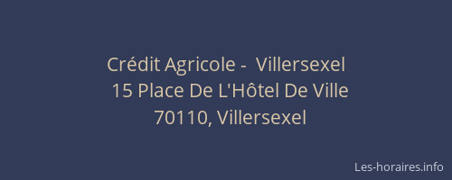 Crédit Agricole -  Villersexel