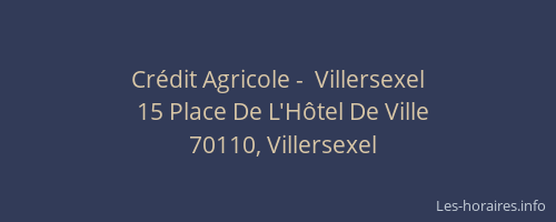 Cr&eacute;dit Agricole -  Villersexel