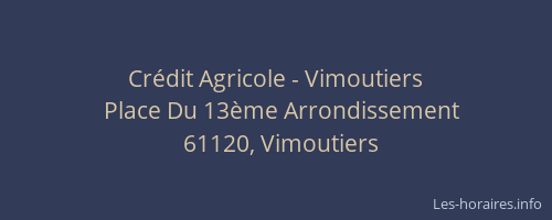 Crédit Agricole - Vimoutiers