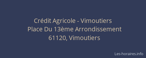 Cr&eacute;dit Agricole - Vimoutiers