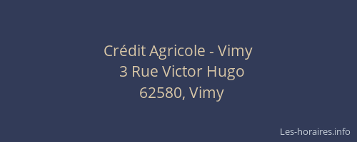 Cr&eacute;dit Agricole - Vimy
