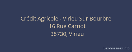 Crédit Agricole - Virieu Sur Bourbre