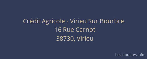 Cr&eacute;dit Agricole - Virieu Sur Bourbre