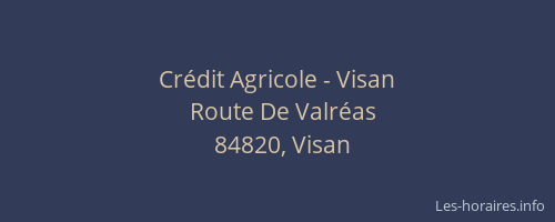 Crédit Agricole - Visan