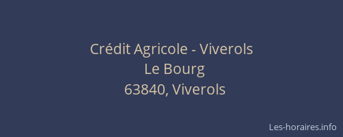 Crédit Agricole - Viverols