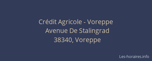 Crédit Agricole - Voreppe