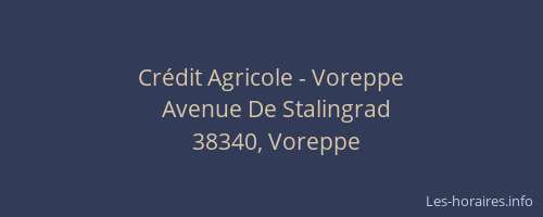 Cr&eacute;dit Agricole - Voreppe