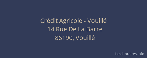 Crédit Agricole - Vouillé