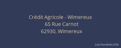 Cr&eacute;dit Agricole - Wimereux