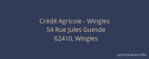 Crédit Agricole - Wingles