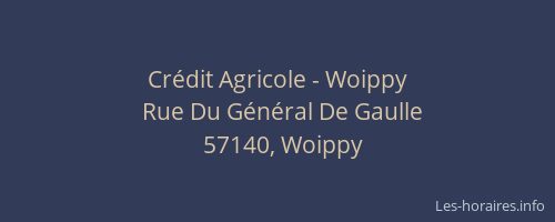 Crédit Agricole - Woippy