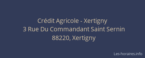 Cr&eacute;dit Agricole - Xertigny