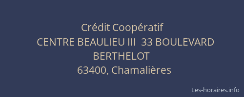Cr&eacute;dit Coop&eacute;ratif