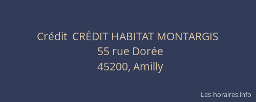 Cr&eacute;dit  CR&Eacute;DIT HABITAT MONTARGIS