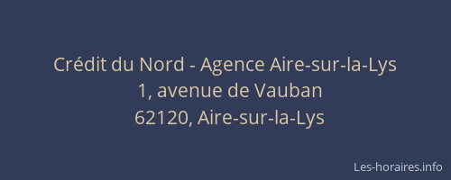 Cr&eacute;dit du Nord - Agence Aire-sur-la-Lys