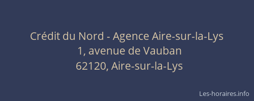 Crédit du Nord - Agence Aire-sur-la-Lys