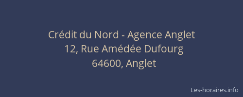 Crédit du Nord - Agence Anglet
