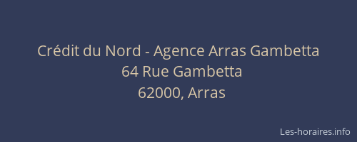 Crédit du Nord - Agence Arras Gambetta