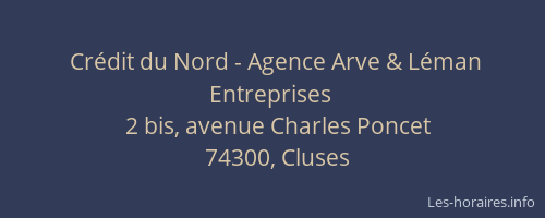 Crédit du Nord - Agence Arve & Léman Entreprises