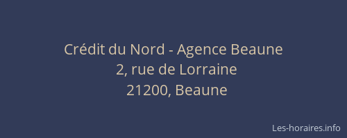 Crédit du Nord - Agence Beaune