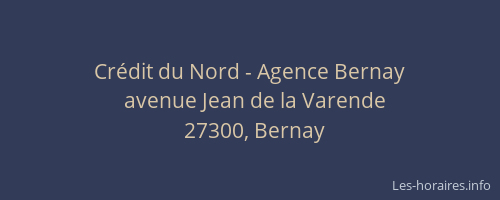 Crédit du Nord - Agence Bernay