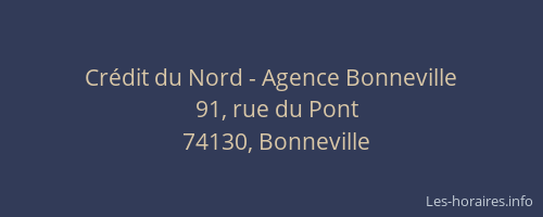 Crédit du Nord - Agence Bonneville