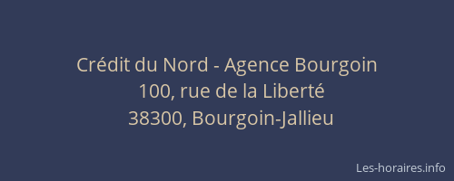 Crédit du Nord - Agence Bourgoin