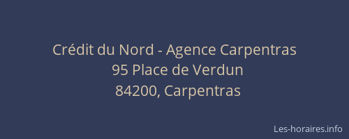 Crédit du Nord - Agence Carpentras