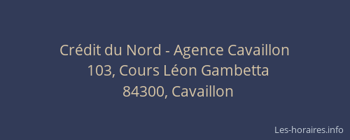 Crédit du Nord - Agence Cavaillon