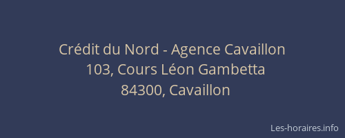 Cr&eacute;dit du Nord - Agence Cavaillon