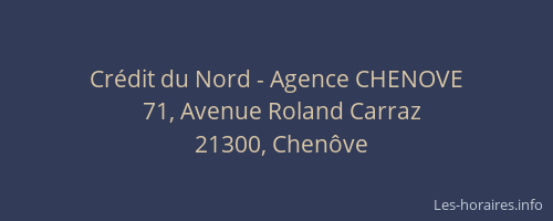 Crédit du Nord - Agence CHENOVE