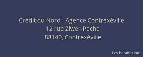 Crédit du Nord - Agence Contrexéville