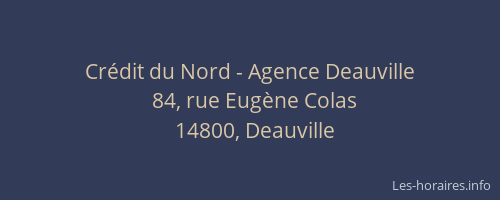 Crédit du Nord - Agence Deauville