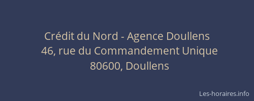 Crédit du Nord - Agence Doullens