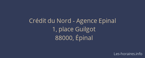 Crédit du Nord - Agence Epinal